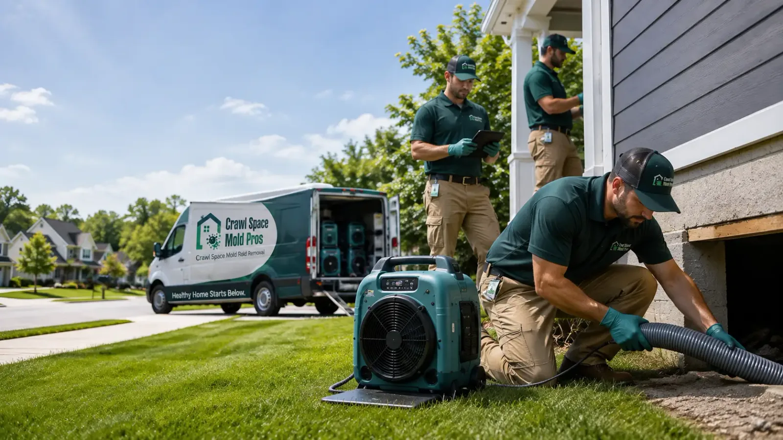 Crawl Space Mold Removal in Pittsfield, IL